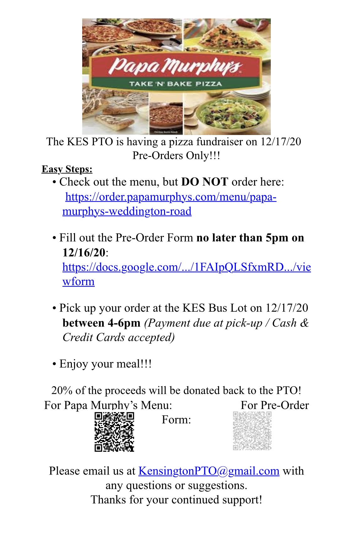 Papa Murphy's, PDF, Pizza